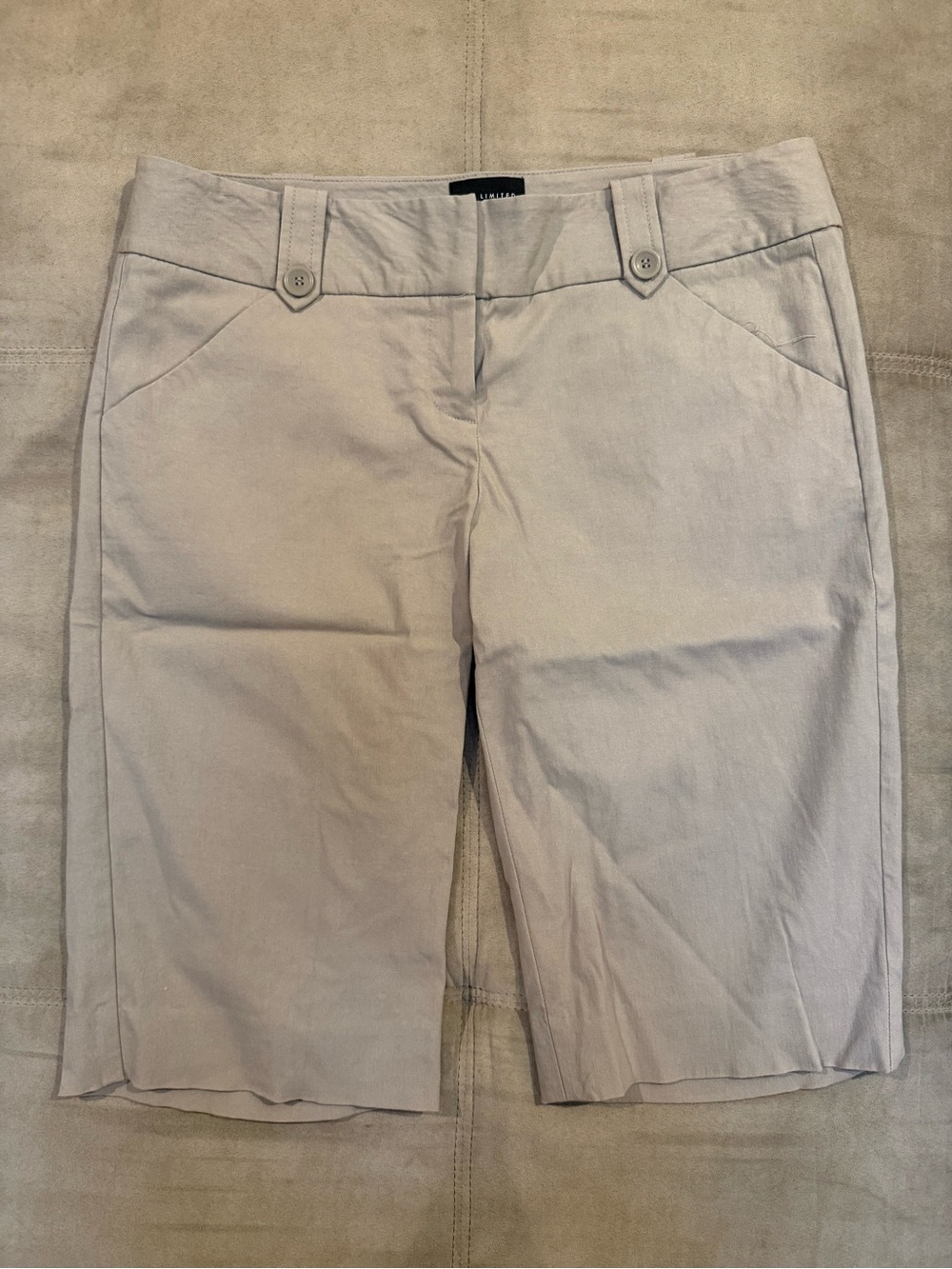 The Limited “Drew fit” khaki dress shorts